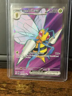 Pokemon TCG Beedrill EX Crimson Invasion 098/086 Holo Full Art Secret Rare Eng - Image 2