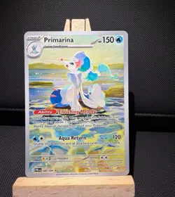 Pokemon TCG Primarina 088/084 Pitch Black Rare Holo 150 HP Card English Full Art - Image 1
