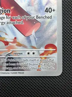 Pokemon TCG Armarouge 086/084 Pitch Black Illustration Rare Full Art Holo - Image 3