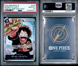#4 2024 One Piece JP Saikyo Jump May 2024 #075 Monkey D. Luffy PSA 10 GEM MINT - Image 3