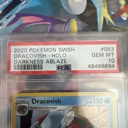 Pokemon TCG Dracovish Holo Darkness Ablaze Card 053/189 PSA 10 Gem Mint Card UK - Image 3