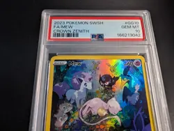 PSA 10 GEM MINT Mew #GG10 Full Art - 2023 Pokemon Crown Zenith GG10/GG70 - Image 2