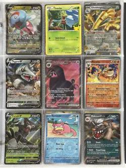 Pokemon Card Collection Binder Lot Holo Rare XY Mega Lucario Pikachu - Image 5