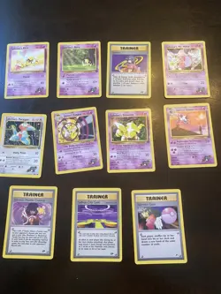 Vintage Pokemon Card Lot WOTC Gym Sabrina Psychic Theme Set Psychic Control LP - Image 1