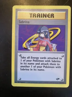 Vintage Pokemon Card Lot WOTC Gym Sabrina Psychic Theme Set Psychic Control LP - Image 2