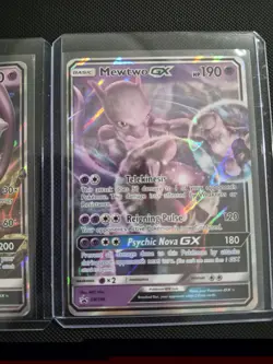 Mewtwo GX And EX 3 Card Lot Pokemon TCG Trading Card Game Promo SM196 39/73... - Image 2
