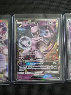 Mewtwo GX And EX 3 Card Lot Pokemon TCG Trading Card Game Promo SM196 39/73... - Image 4