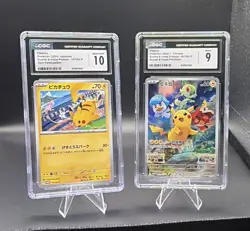 Pika 2 Pack - Graded Pokemon Pikachu Holo 2 Card Lot Scarlet & Violet Promos - Image 1
