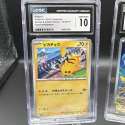 Pika 2 Pack - Graded Pokemon Pikachu Holo 2 Card Lot Scarlet & Violet Promos - Image 2