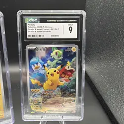 Pika 2 Pack - Graded Pokemon Pikachu Holo 2 Card Lot Scarlet & Violet Promos - Image 4