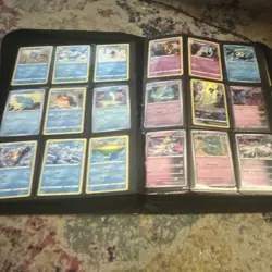 Pokemon TCG Sword & Shield Mixed Card Lot Binder Pages w/ Pikachu Standard Size - Image 1