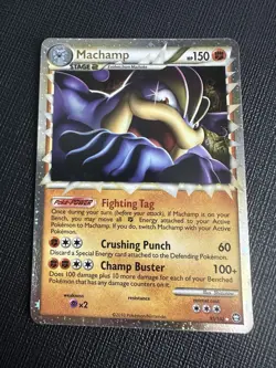 Pokemon TCG Machamp Holo 8/102 & Machamp (Prime) 95/102 2-Card Lot English - Image 3