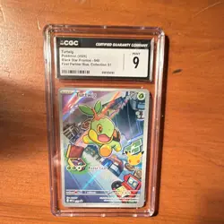 Pokemon CGC Graded 2-Card Lot with Chinese Holo Vaporeon and FP Promo Turtwig - Image 3