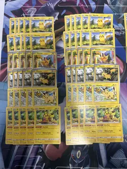 100x Pikachu Pokemon TCG Non Holo Card Lot - As Shown - Multiples - Various Sets - Image 2