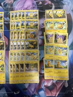 100x Pikachu Pokemon TCG Non Holo Card Lot - As Shown - Multiples - Various Sets - Image 3
