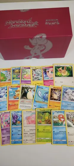 Pokemon TCG BREAKthrough 2015 Mixed Card Lot w/ Mewtwo Deck Box & Sleeves - Image 2