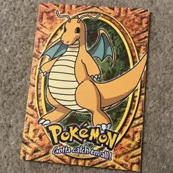 4 Card Lot 1999 Topps Pokemon Movie TCG Vintage Dragonite Wartortle Die-Cut - Image 3