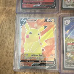 Pokemon TCG Crown Zenith Holo 5-Card Lot: Pikachu V, Talonflame V +3 - Image 4