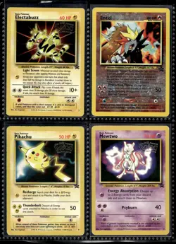 Vtg Pokemon Card Lot WOTC Black Star Promo Holo Rare Binder Collection WB Movie - Image 1