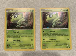 Pokemon TCG Celebi XY187 Holo Promo 2 Card Lot - XY Black Star Promos English - Image 1