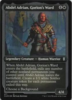 Abdel Adrian, Gorion's Ward (Foil Etched) - FOIL - U Commander Legends: Battle f - Image 1