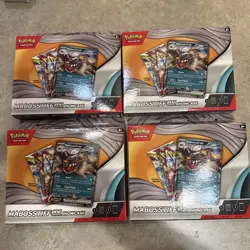 Pokemon TCG Mabosstiff ex Showcase Box Lot of 4 Sealed Promo Card Booster Packs - Image 1
