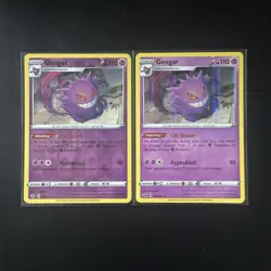 Pokemon TCG 2020 85/202 Reverse Holo and Holo Gengar Card Lot NM - Image 1