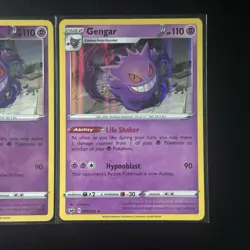 Pokemon TCG 2020 85/202 Reverse Holo and Holo Gengar Card Lot NM - Image 3