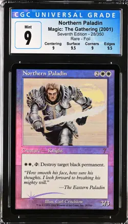NORTHERN PALADIN 7th Edition Foil Rare CGC 9 Q++ MTG [Nostalgium] - Image 1