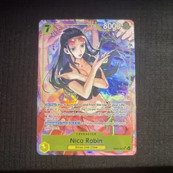 NICO ROBIN ONE PIECE CARD GAME EB03-055 SUPER RARE ALT ART CREW NM - Image 1