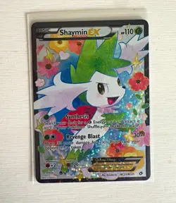 Pokemon TCG Shaymin EX 106/108 Roaring Skies Full Art Holo Ultra Rare 110HP - Image 1