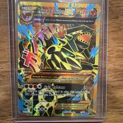 Pokemon 2015 XY Primal Clash Primal Groudon EX 97/98 Full Art Holo Ultra Rare - Image 1
