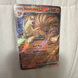 PokemonMew 151 Ninetales ex 260 HP Double Rare Full Art Holo 038/165 SV 151 - Image 1
