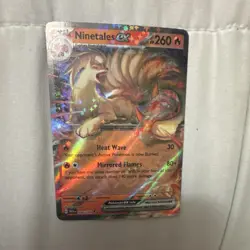 PokemonMew 151 Ninetales ex 260 HP Double Rare Full Art Holo 038/165 SV 151 - Image 2