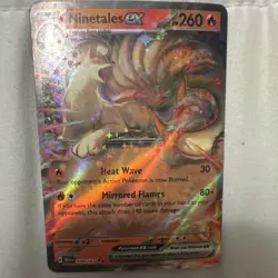PokemonMew 151 Ninetales ex 260 HP Double Rare Full Art Holo 038/165 SV 151 - Image 3