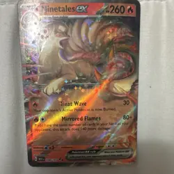 PokemonMew 151 Ninetales ex 260 HP Double Rare Full Art Holo 038/165 SV 151 - Image 4