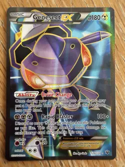 Pokemon TCG Genesect-EX Fates Collide 120/124 Holo Full Art Ultra Rare - Image 1