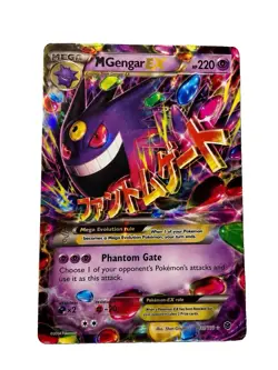 Pokemon M Gengar EX 35/119 XY Phantom Forces Full Art Holo 220 HP - Image 1