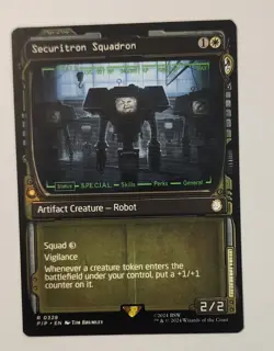 Mtg Fallout Securitron Squadron Showcase NM - Image 1