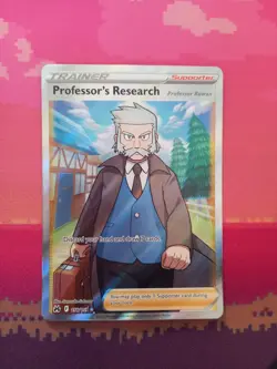 Pokemon Card Professor's Research 150/159 Ultra Rare Crown Zenith Near Mint - Image 1