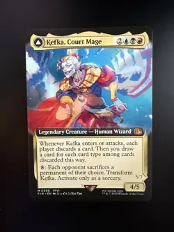 MTG Final Fantasy English Kefka, Court Mage Extended Art 0496 Non-Foil - Image 1
