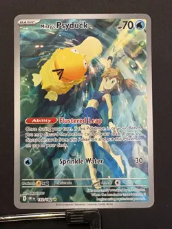 Pokemon TCG Misty's Psyduck Illustration Rare Card 193/182 SV:10 Destined Rivals - Image 1
