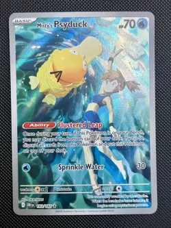 Pokemon TCG Misty's Psyduck Destined Rivals 193/182 Illustration Rare - SEE PICS - Image 1