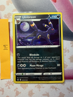 Pokemon TCG Umbreon SWSH 129 Black Star Promo Holo NM - Image 1