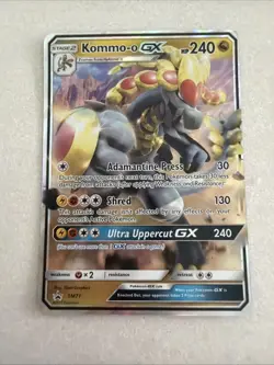 Pokemon TCG Kommo-o GX SM71 Black Star Promo Sun & Moon Holo Rare NM - Image 1