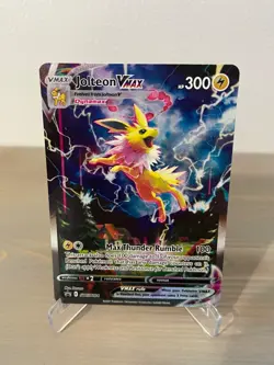 Pokemon Jolteon VMAX TCG SWSH184 Black Star Promo Card Near Mint Condition #3 - Image 1