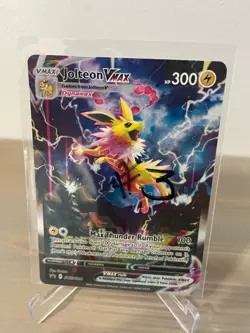 Pokemon Jolteon VMAX TCG SWSH184 Black Star Promo Card Near Mint Condition #3 - Image 3