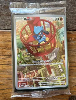 Riolu 010 Sealed Black Star Promo MEP EN Pokemon Card NM - Image 1