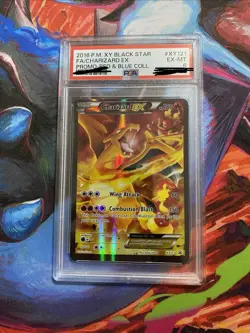Pokemon TCG XY Black Star Promos Charizard EX XY121 Promo Full Art Holo PSA 6 - Image 1