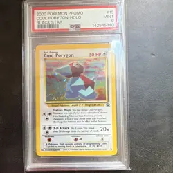 Pokemon TCG Cool Porygon Wotc Black Star Promo Holo 15/53 PSA 9 2000 EN - Image 1